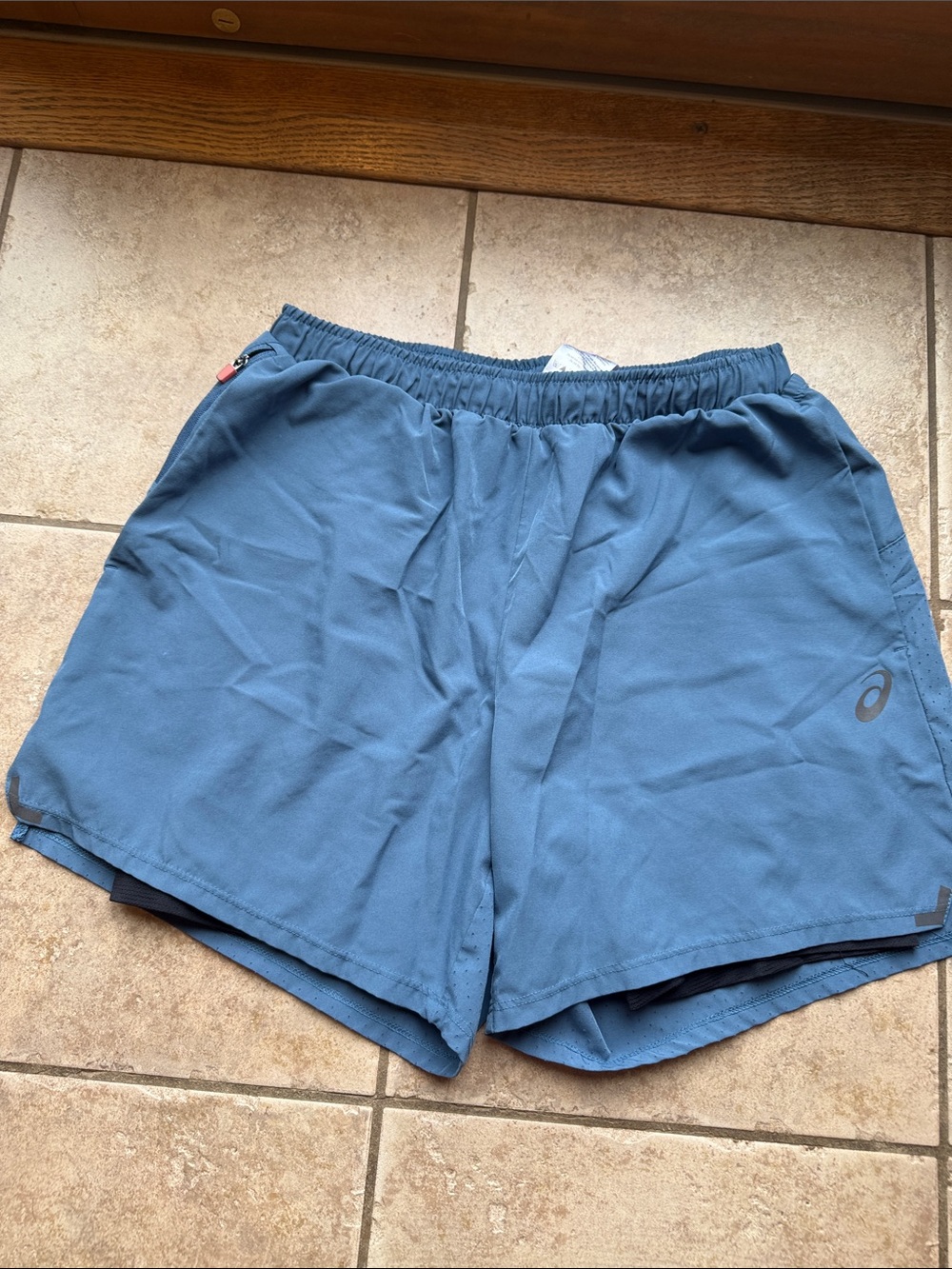 Asics Slate Blue Men’s Running Shorts